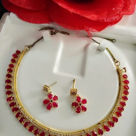 American Diamond Necklace Jewellery Set for Wedding