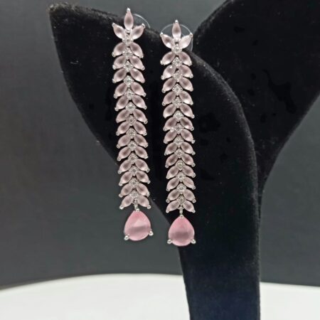 American Diamond Long Hanging Earrings Jewellery for Women