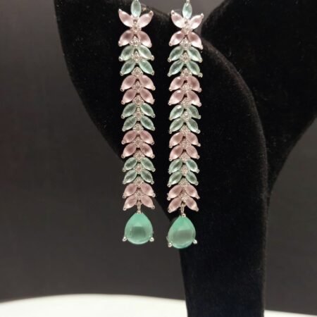 American Diamond Long Hanging Earrings Jewellery for Women